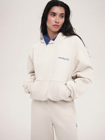 Hoodie Monica / Porcelain Cloud / Embroidery