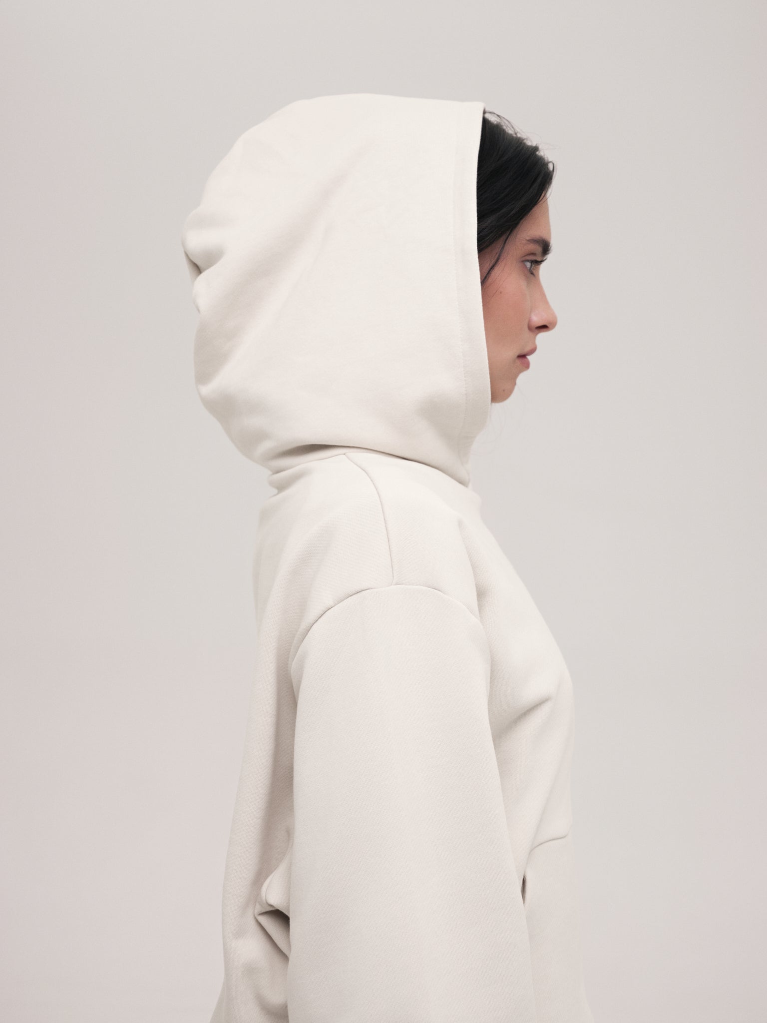 Hoodie Monica / Porcelain Cloud / Embroidery