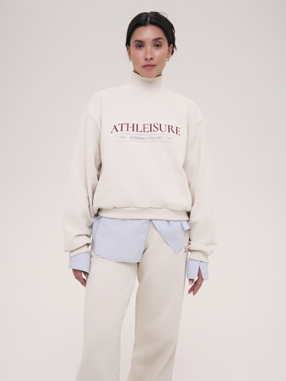Sweatshirt Elle / Porcelain Cloud / Print