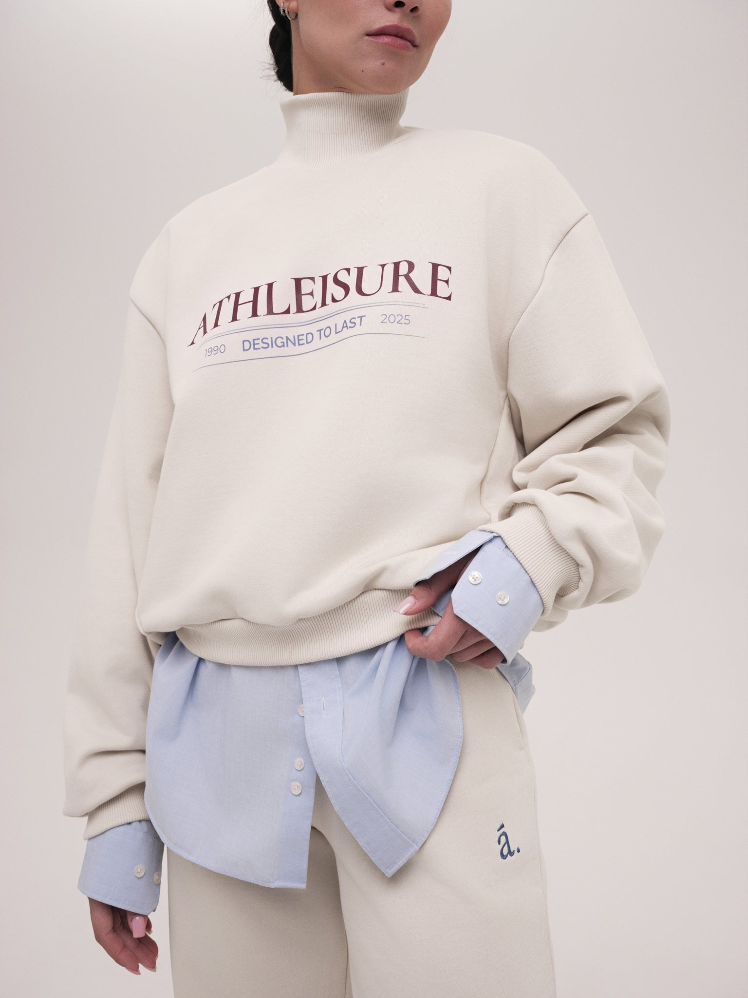 Sweatshirt Elle / Porcelain Cloud / Print