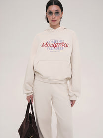 Hoodie Monica / Porcelain Cloud / Print