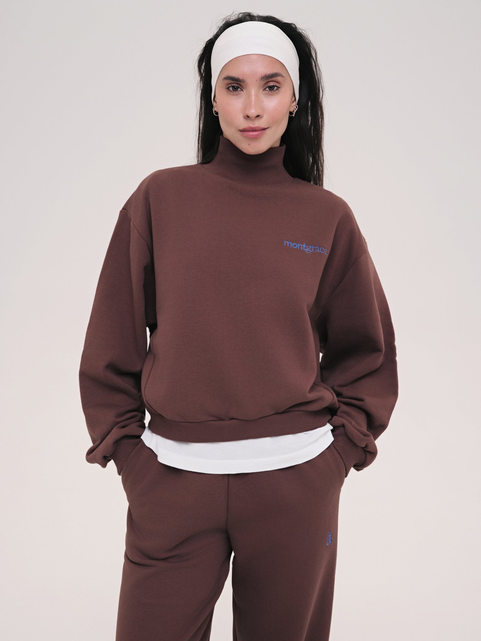 Sweatshirt Elle / Cocoa Fade / Embrodiery