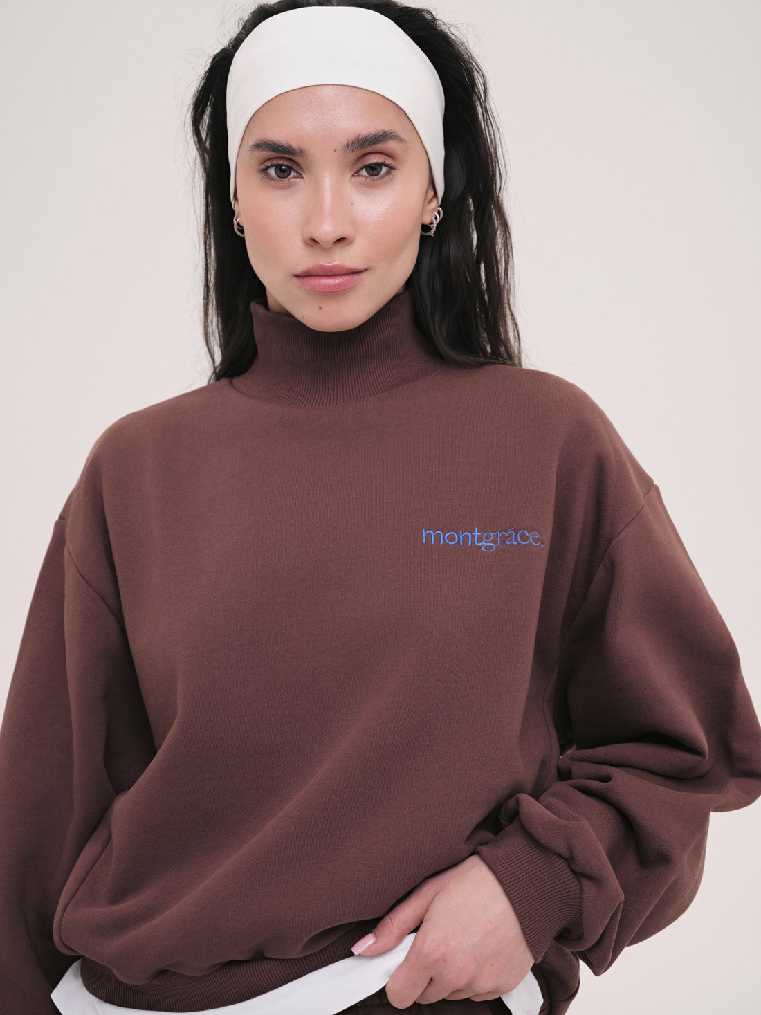 Sweatshirt Elle / Cocoa Fade / Embrodiery