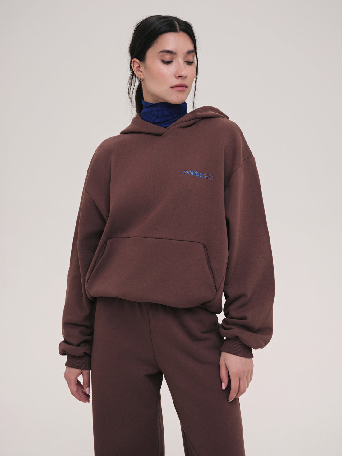 Hoodie Monica / Cocoa Fade / Embroidery