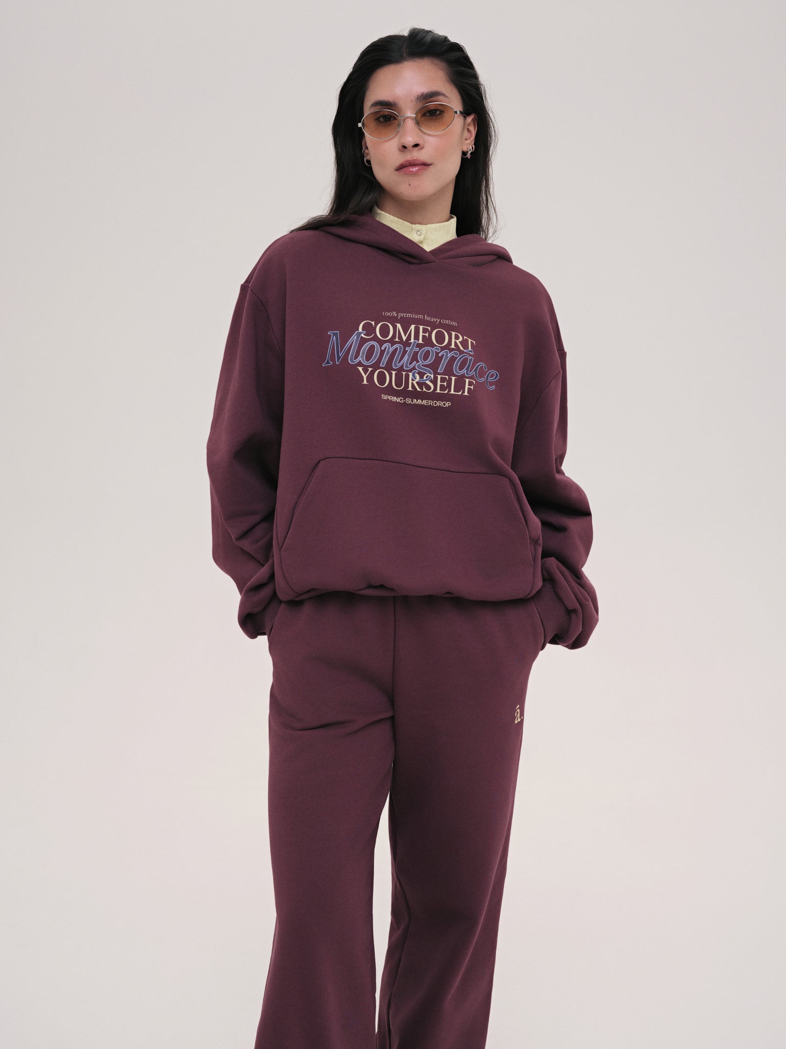 Hoodie Monica / Nightshade / Print