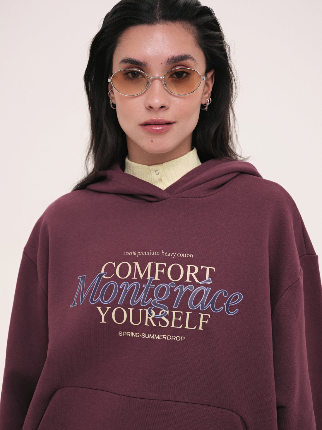 Hoodie Monica / Nightshade / Print