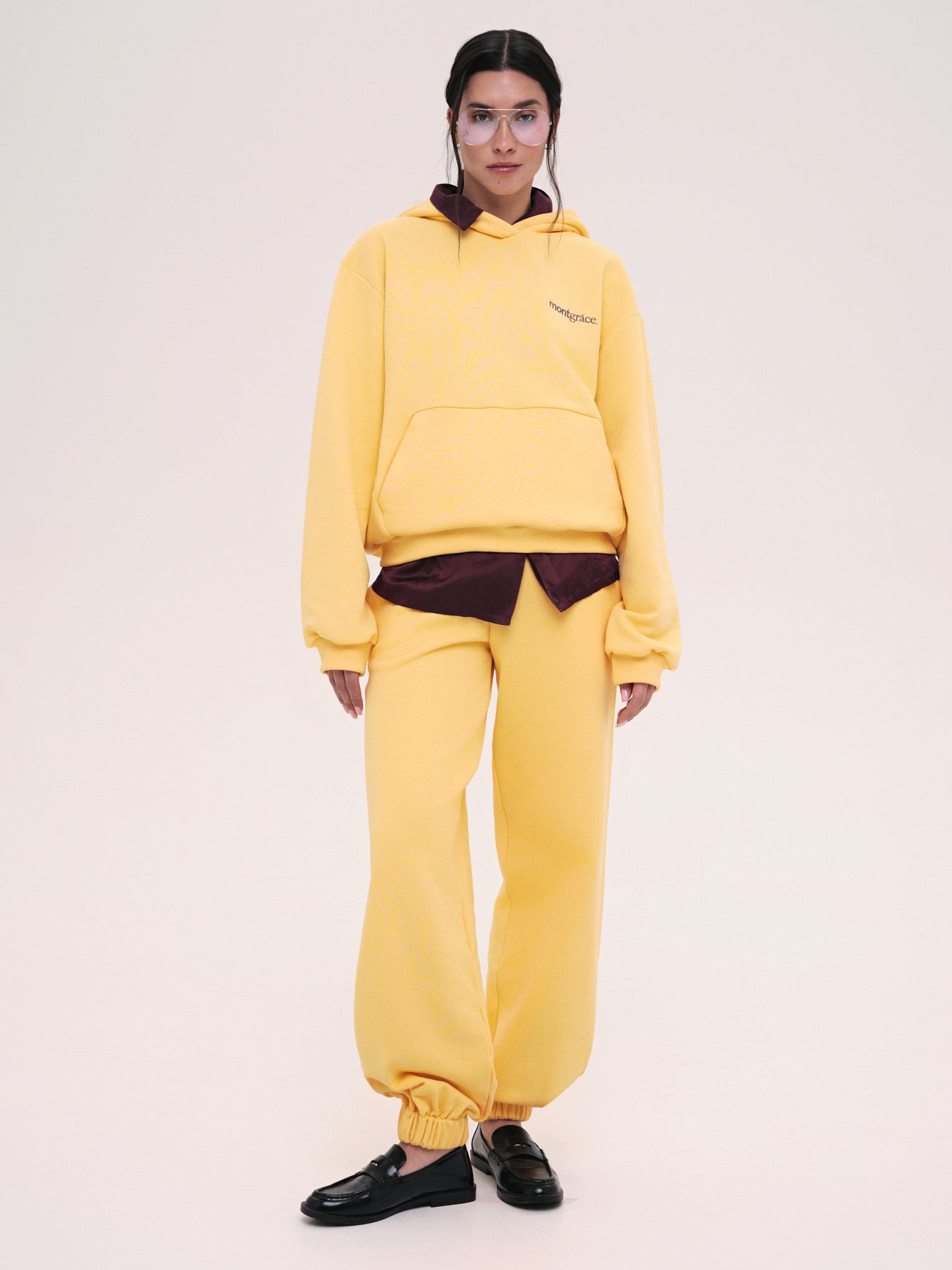 Hoodie Monica / Walkman Yellow / Embroidery