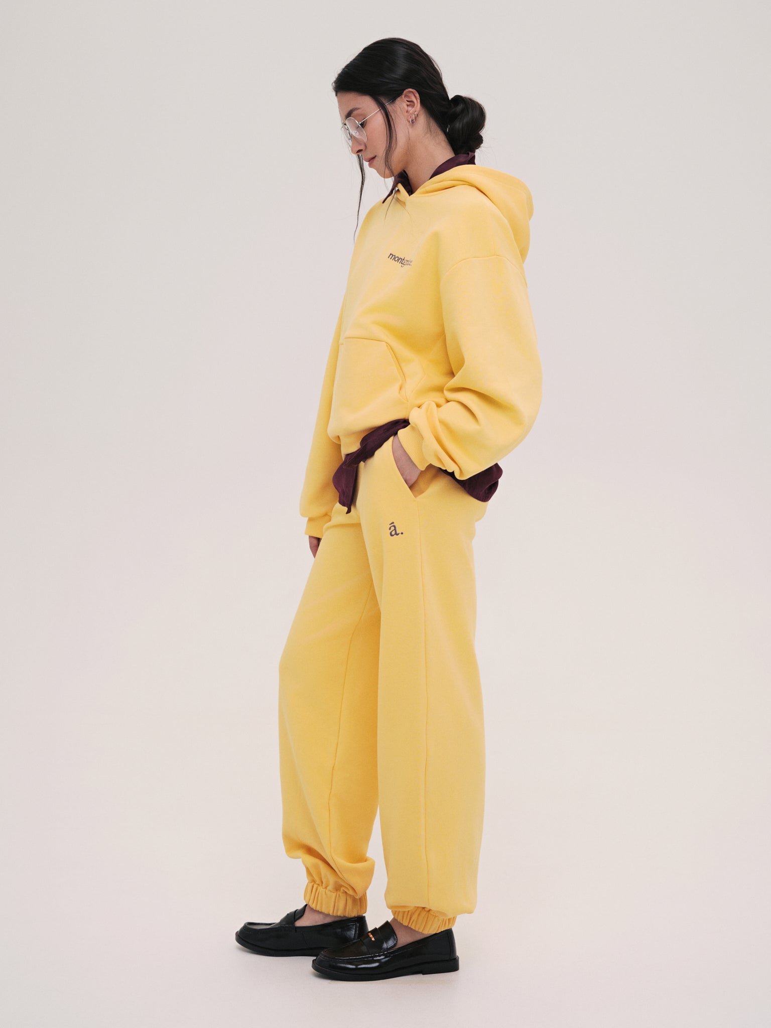 Hoodie Monica / Walkman Yellow / Embroidery