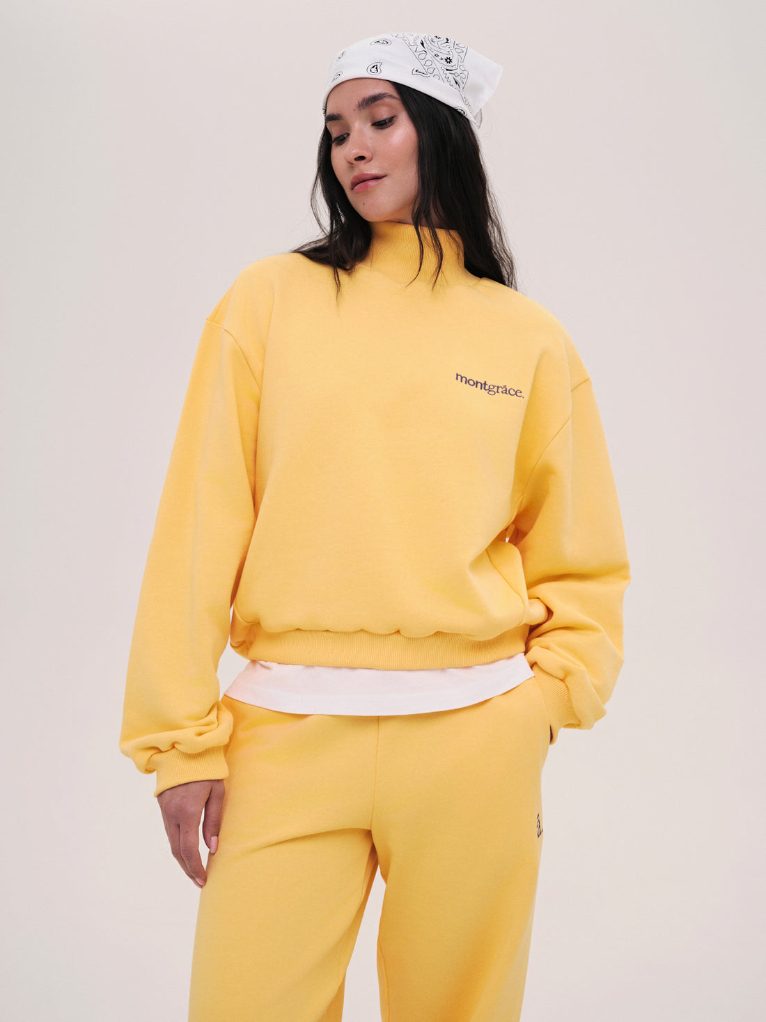 Sweatshirt Elle / Walkman Yellow / Embrodiery