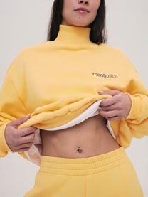 Sweatshirt Elle / Walkman Yellow / Embrodiery