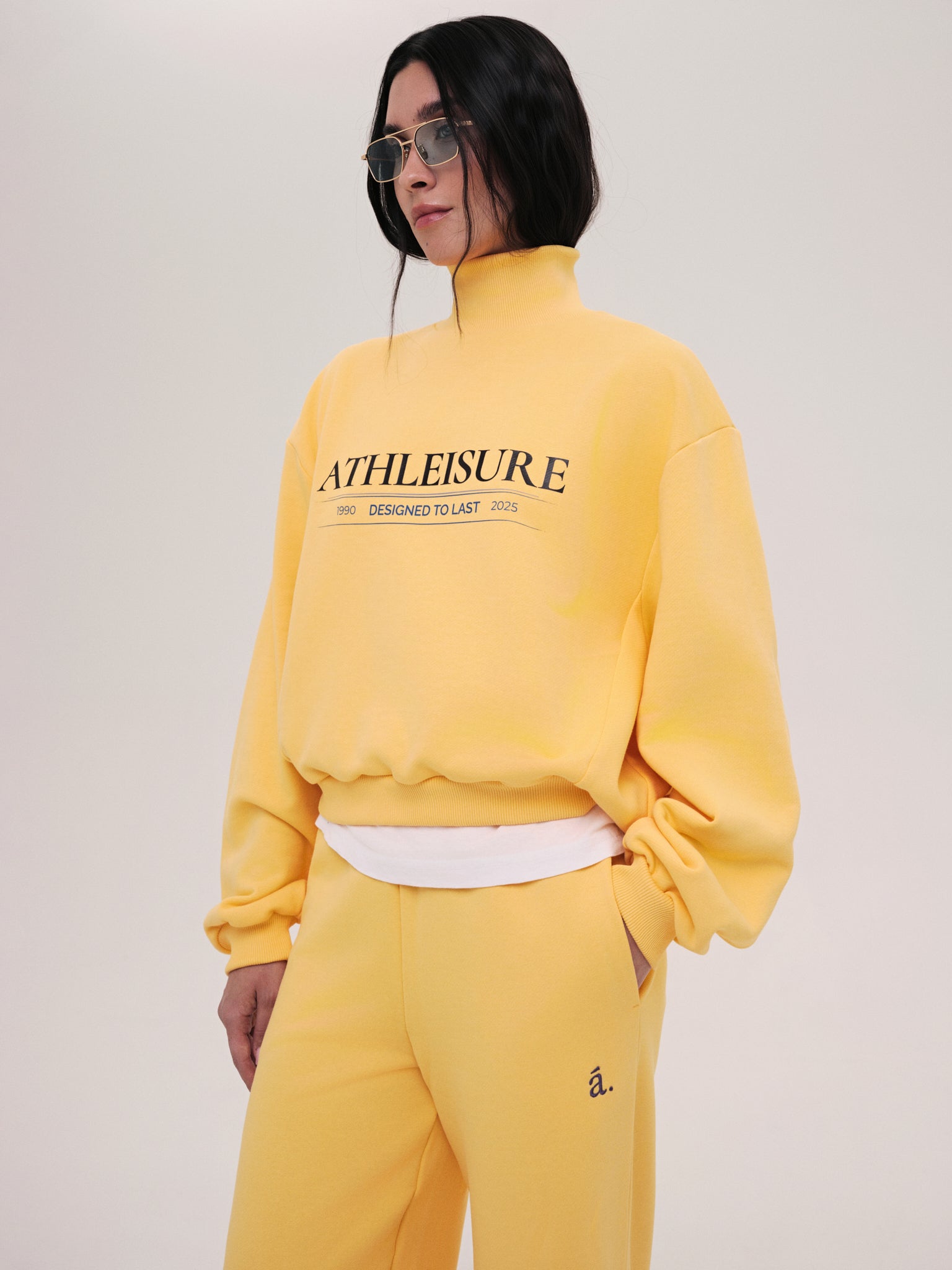 Sweatshirt Elle / Walkman Yellow / Print